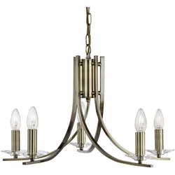 Decken Lampe Messing Leuchte Antik Design Glas Schalen Dimmbar Wohn Zimmer