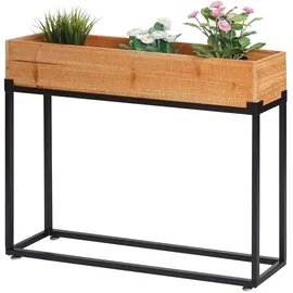 Proregal Hochbeet 80 x 62 x 16 cm Schwarz