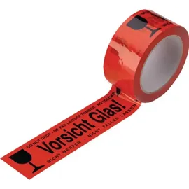 Enviro Pack Klebeband Warnklebeband PVC Vorsicht Glas 66 m x 48 mm 1 St.