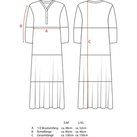 Zwilling Maxikleid Positive Vibes Mustermix Grün/Mint LXL