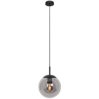 Steinhauer Pendellampe Hängeleuchte Deckenlampe Esszimmerlampe Metall Glas Schwarz d