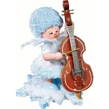 Kuhnert Schneeflöckchen mit Kontrabass 5 cm weiß