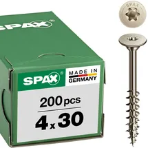 SPAX Korpusschraube T-STAR plus Teilgewinde 4 x 30 mm 200 Stück