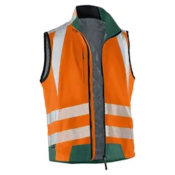 Warnschutz-Weste "REFLECTIQ" - 4XL - orange/moosgrün