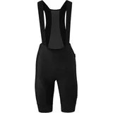 Gonso SQlab GO Bib W, Kurze Damen Träger-Radhose, Tights mit ergonomischem SQlab Sitzpolster, Innovative Schnittführung ohne Seitennaht, Enganliegende Passform, Schwarz, Gr. 38