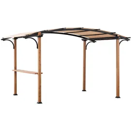 Sunjoy Pavillon Beige Echtholz