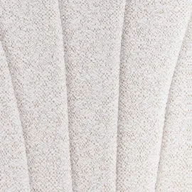 Beliani Schaukelsessel SKALE Polyester 70 x 85 x 94 cm Cremeweiß