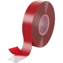 POPPSTAR Doppelseitiges-Klebeband 1010416, ablösbar, transparent Acryl, 38mm x 10m