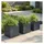 ethick Quadratischer Blumentopf 38 x 38 x 31 cm Anthrazit