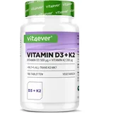 Nuvi Health Vitamin D3 20.000 I.E + Vitamin K2 200 mcg Tabletten 180 St.