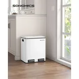 Songmics Mülltrenner 2 x 15,0 l weiß