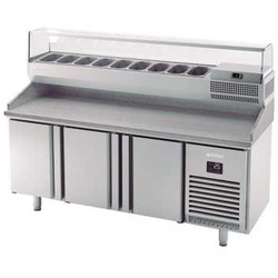 Gekühlte kalte Tabelle Pizzen mit MPG Zutaten Display Cabinet. Infrico