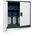 Jan Kleiner C001B Lagerschrank 2 Verstellbare Fachböden Pulverbeschichtet Abschließbar 92 5 cm x cm x cm Anthrazit-Weiß