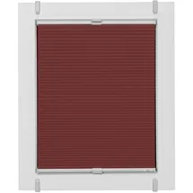 SUNLINES Plissee Start-up Style Honeycomb 80 x 185 cm rot/silberfarben