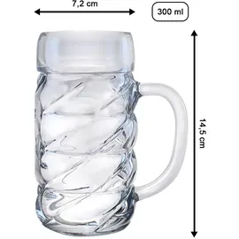 Stölzle Bierkrug Diamond 0,3 l 6er Set