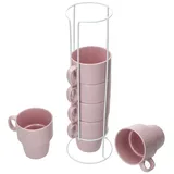 Mambocat Kaffeetasse 0,25 l Rosa 6 St.