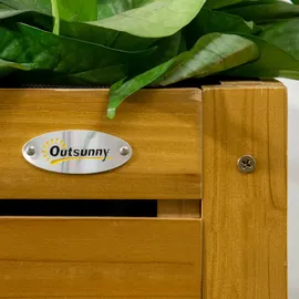 Outsunny Hochbeet 64 x 63 x 74,5 cm Braun