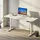 Juskys Schreibtisch 140x60cm - Elektrisch stufenlos verstellbar Bürotisch Sitz- - Weiß