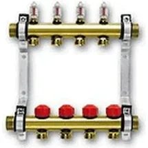 ROTH Heizkreisverteiler HK 8 absperrbar 1" AG mit Durchflussanzeige