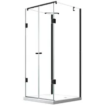 Buylando Glaswerk Westfalen- Emma 90x100x90cm U Duschkabine SW - Schwarz