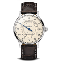 Meistersinger Klassik Plus Pangaea Day Date PDD903_SG02W - elfenbein,braun - 40mm