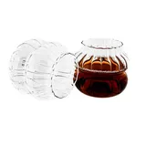 Mulex Gläser-Set aus Borosilikatglas mit Bubble-Riffle-Design 0,35 l 12-tlg.