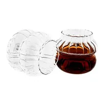 Mulex Gläser-Set aus Borosilikatglas mit Bubble-Riffle-Design 0,35 l 12-tlg.