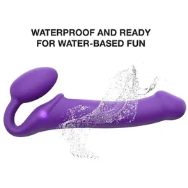 Strap-On-Me Strap-on-me, Vibrating Bendable Strap-on - Size M, 34 cm,