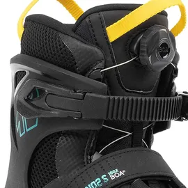 K2 Skates Unisex Inline Skates VO2 S 100 X BOA, Black - Blue - Yellow, 30G0142.1.1.065