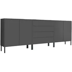 Sideboard Mailand Set 5 Anthrazit