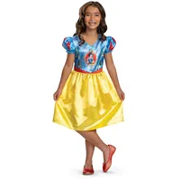 Offizielles Disney-Prinzessinnen-Kostüm, Schneewittchen-Kostüm für Mädchen, Schneewittchen-Kleid, Größe M, Mädchen von 7 bis 8 Jahren