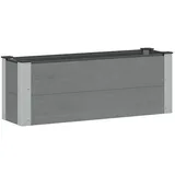 vidaXL Hochbeet 100 x 30 x 36 cm Grau