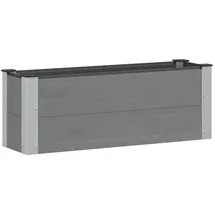 vidaXL Hochbeet 100 x 30 x 36 cm Grau