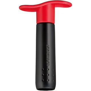 Le Creuset Wine Pump and 3-Stoppers Weinpumpe, Nicht zutreffend, Kirschrot, 49200000608200
