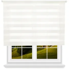Wellhome Doppelrollo 110 x 175 cm Off-White/Cremeweiß