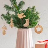 Marrakesch Orient & Mediterran Interior Weihnachtsanhänger 5er Set braun