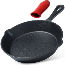VILDE Gusseisenpfanne Grillpfanne 20 cm