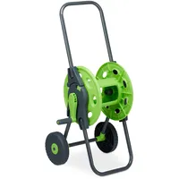 Relaxdays Schlauchwagen, fahrbare Schlauchtrommel für 45m Wasserschlauch, 1/2 Zoll,