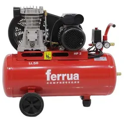 Ferrua FB28/50 CM2 - Elektrischer Kompressor mit Riemenantrieb - Motor 2PS - 50Lt