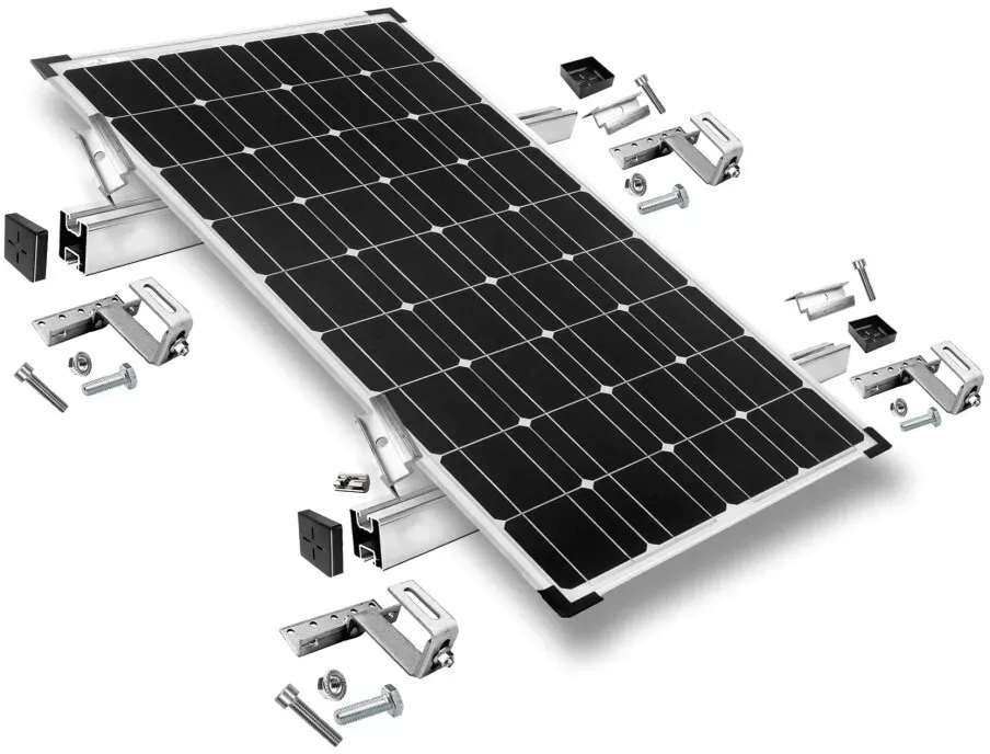 Befestigungskit mit Dachhaken 3-fach verstellbar (für Dachziegel) für Schrägdachmontage Solarpanele Rahmenhöhe 35mm | 1 | 35mm
