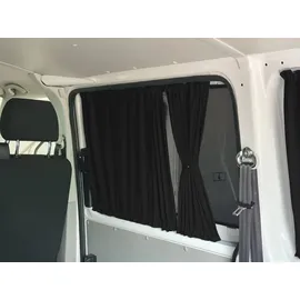 BREMER SITZBEZÜGE Gardinen für Crafter Mercedes Sprinter W906 L2 726 Schwarz