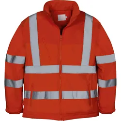 Softshellwarnjacken EN 20471 neonorange - 490960GR.M - neonorange