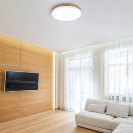 GLOBO Deckenleuchte 1x LED 24,0 W rund braun