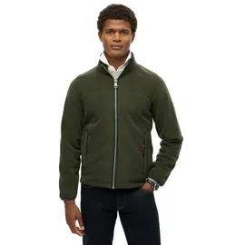 Superdry Estate Fleecejacke Olivgrün M