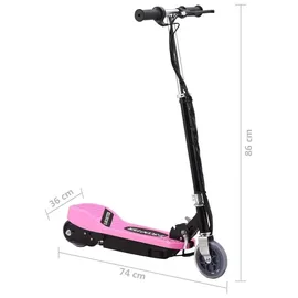 vidaXL E-Scooter 120 Watt rosa