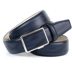 Ledergürtel ANTHONI CROWN, Damen, Gr. 105, blau, Leder, gemustert, Gürtel, in angesagter Marineblau Farbe
