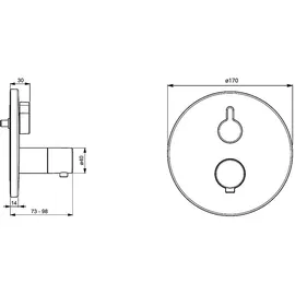 Hansa Hansaliving Thermostat-Wannenbatterie (40589083)