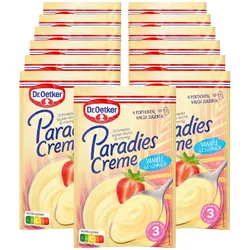 Dr. Oetker Paradies-Creme Vanille für 300 ml Milch, 13er Pack
