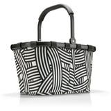 reisenthel carrybag in Zebra – Stabiler Einkaufskorb mit viel Stauraum und praktischer Innentasche – Elegantes und wasserabweisendes Design