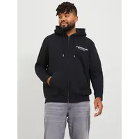 Jack & Jones PlusSize Vesterbro Plus Reißverschlusspullover Black 4XL